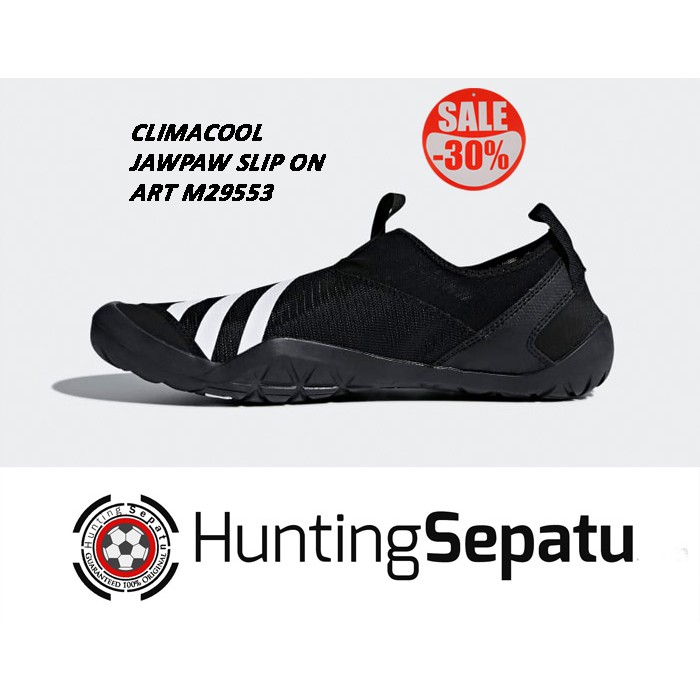 Sepatu Outdoor Adidas Climacool Jawpaw Slip On Black Original M29553