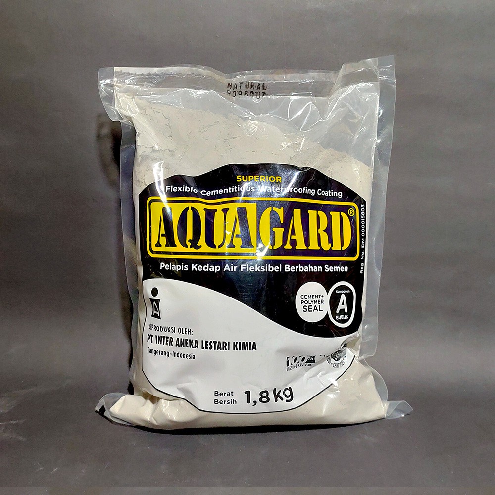 AQUAGARD PELAPIS ANTI BOCOR / ANTI REMBES TEMBOK, KOLAM DAN BAK MANDI 2.5 KG