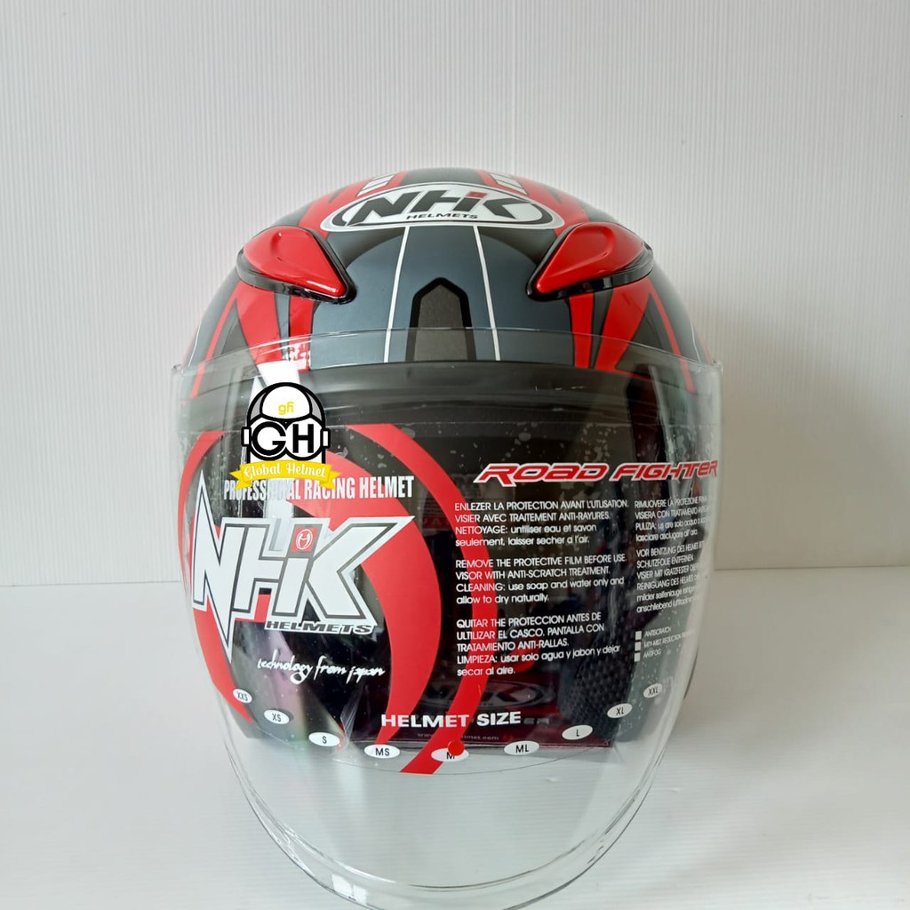 HELM NHK R6 PATROL RED SILVER NHK R-6 MOTIF PATROL RED SILVER