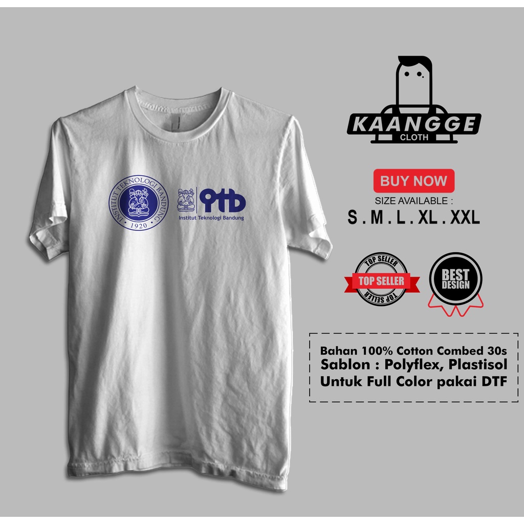 Kaos Kampus ITB Institut Teknologi Bandung Logo Baju Distro