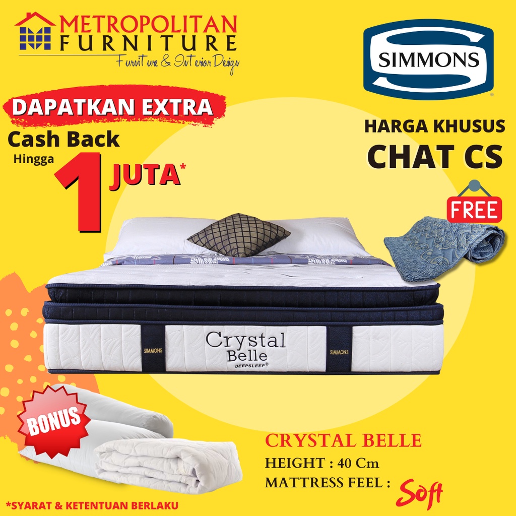 Kasur SIMMONS Springbed Crystal Belle /Kasur Spring bed Simmons Matras