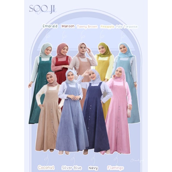 Soo Ji Overall by Etuzi dress cantik overall etuzi dress etuzi gamis etuzi baju perempuan etuzi