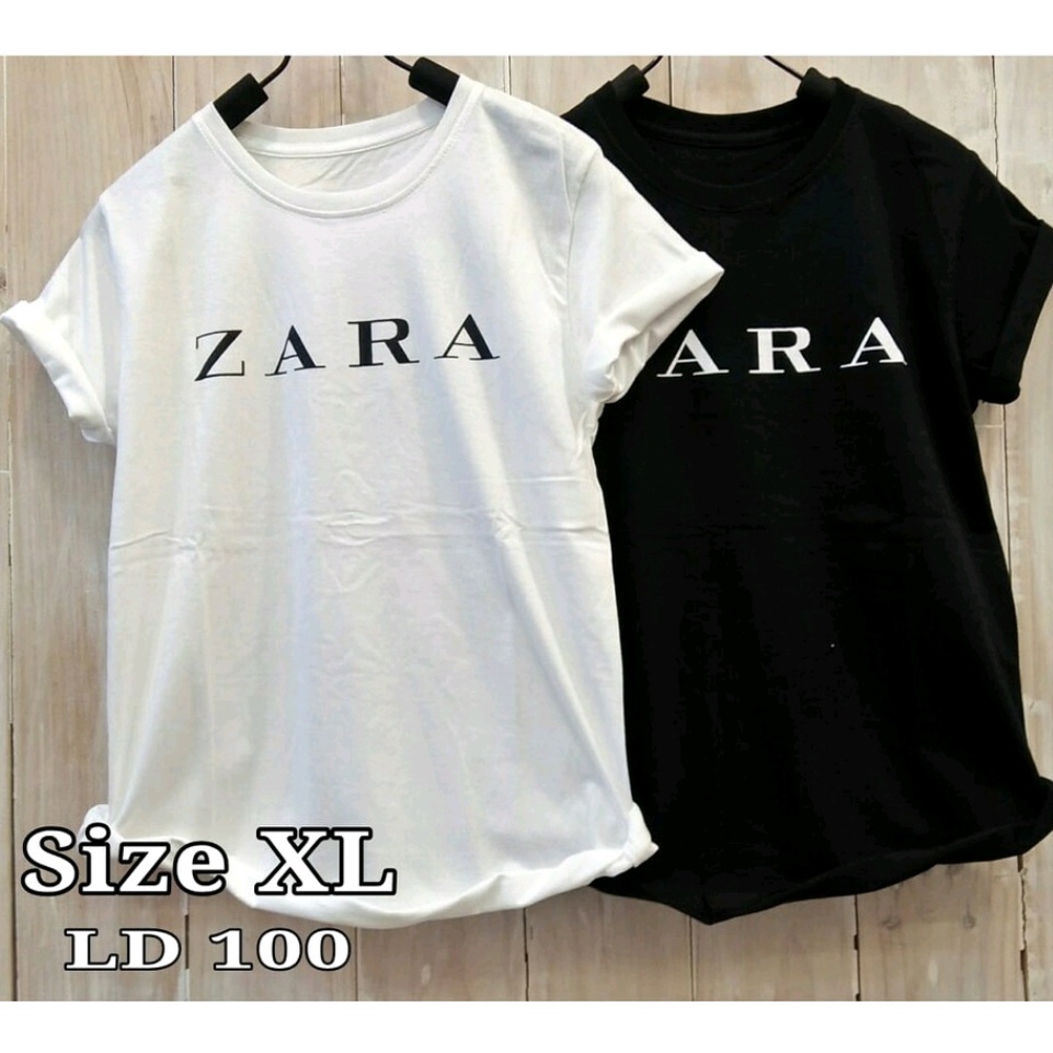 Kaos Wanita Fit XL LD 100cm Lengan Pendek Baju Perempuan Distro Jumbo Oversize Bigsize Pakaian Tshir