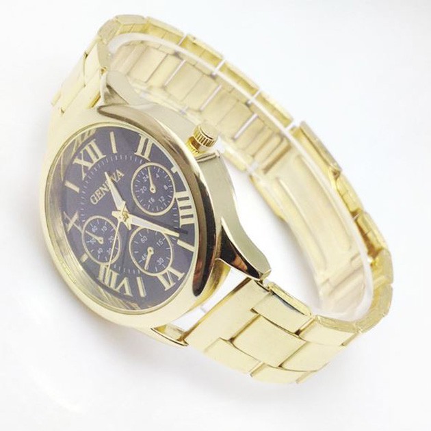 jam tangan fashion geneva chronograph chain watch (1J1) jwa051