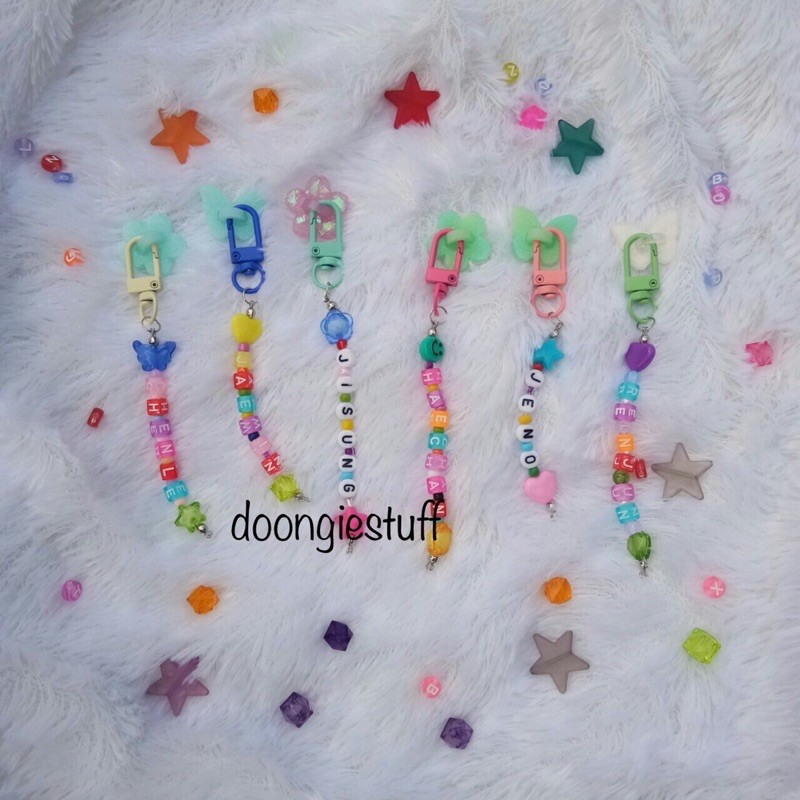 Phone Hook + Strap kpop custom nama / Phone Strap / Gantungan Hp