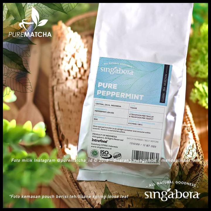 

Singabera Teh Premium Indonesia - Pure Peppermint 50Gr Mint Tea Tisane