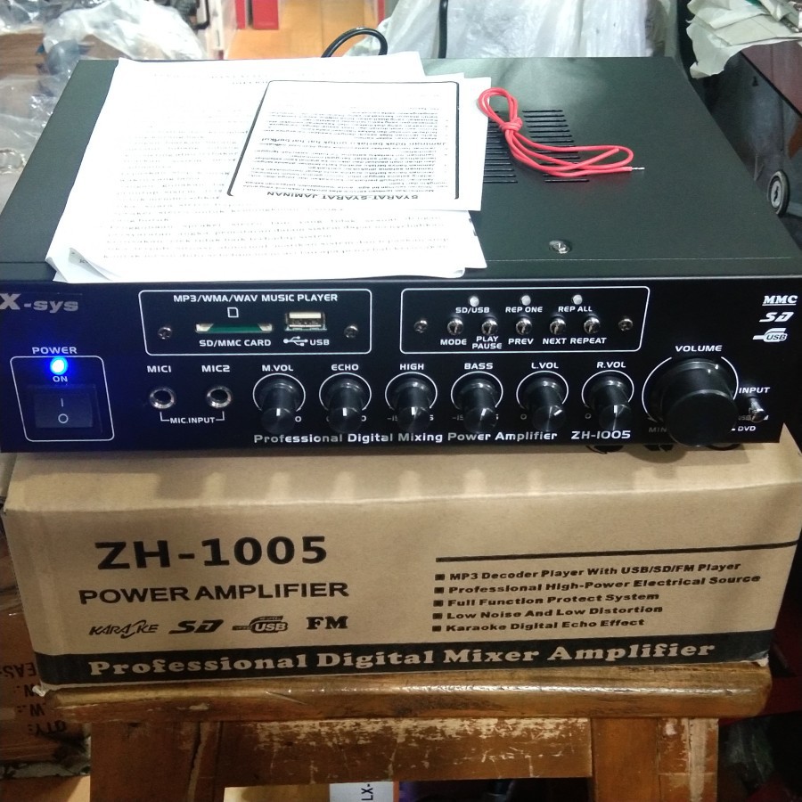 Amplifier Karaoke X-SYS ZH 1005 Bluetooth USB Amplifier
