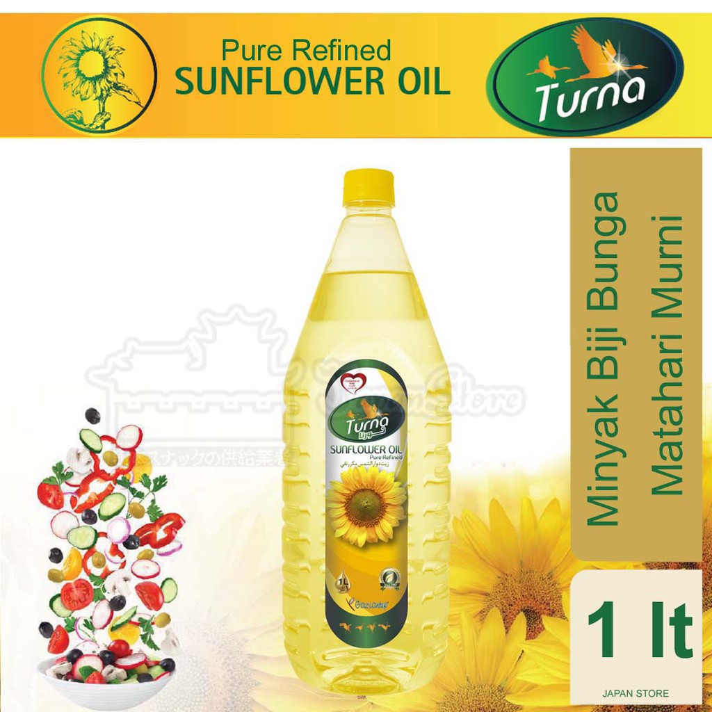 

Turna Minyak Biji Bunga Matahari Murni [Pure Refined Sunflower Oil] 1 Liter