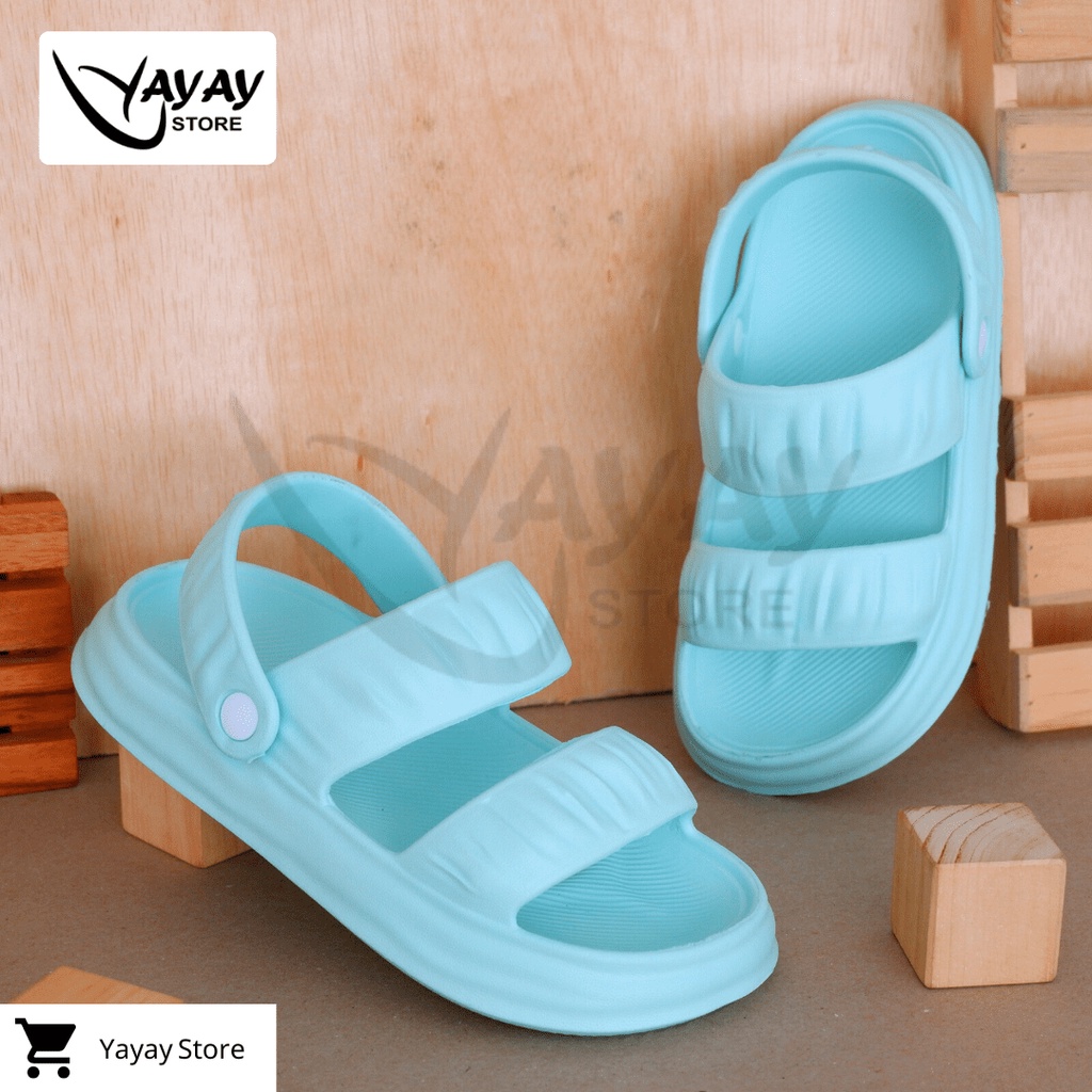 Sandal Rumah Karet / Sandal Slop Eva Wanita Soft Slipper Anti Slip anti air Dan Empuk