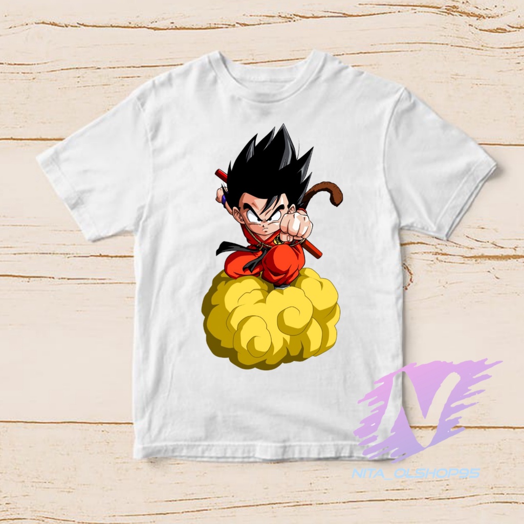 kaos anak dragon ball baju kaos goku awan kinton