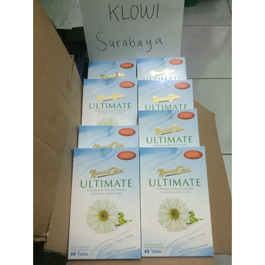Nourish Skin Ultimate New Formula15, 30, Tablet  / No Kerutan / Kulit Kencang / Awet Muda / Suplemen Kulit
