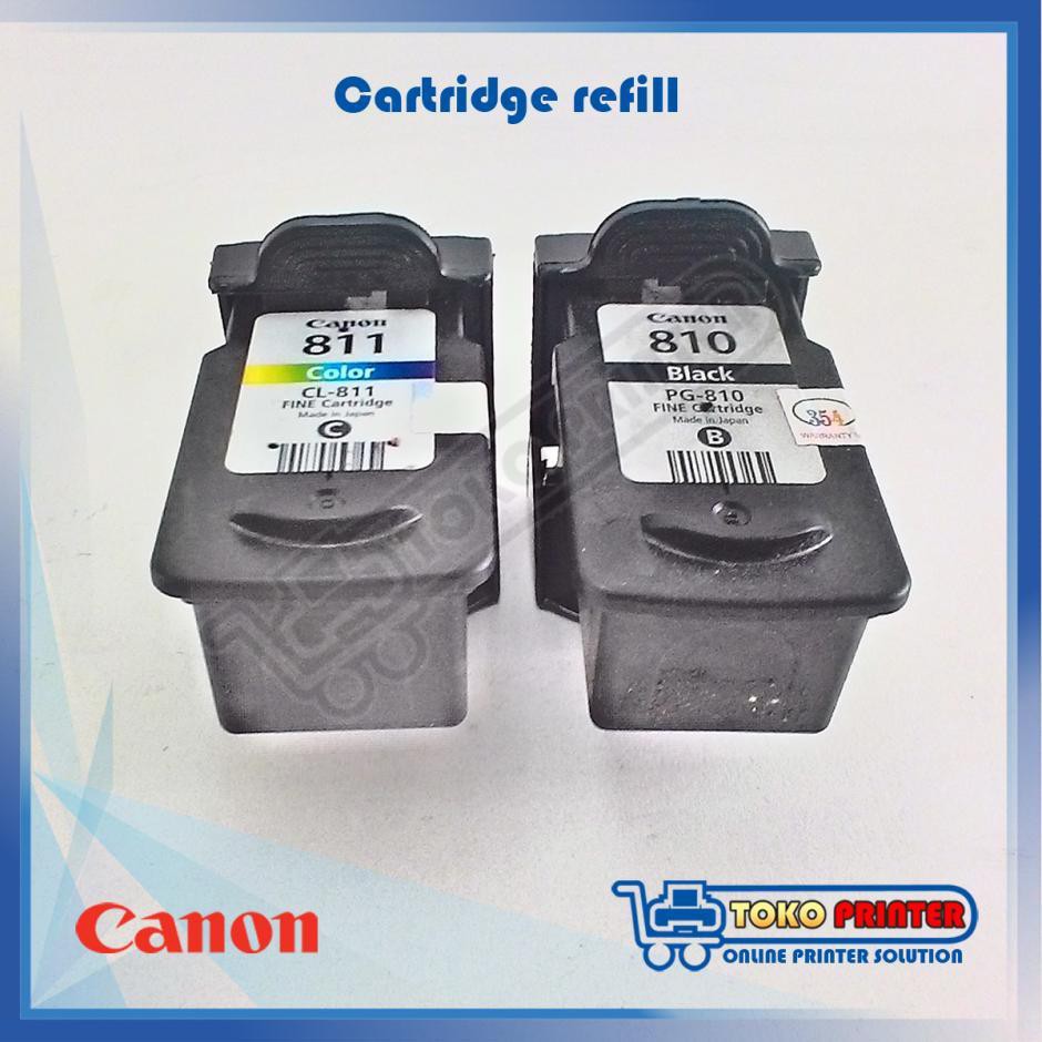 Cartridge Refill Canon PG-810 &amp; CL-811 / Catridge PG810 CL811 Siap Pakai