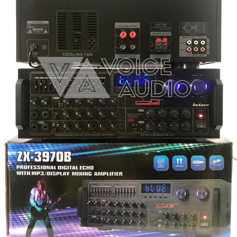 Power Amplifier BETAVO ZX 3970 B Mixer Ampli Karaoke 3970B Bluetooth