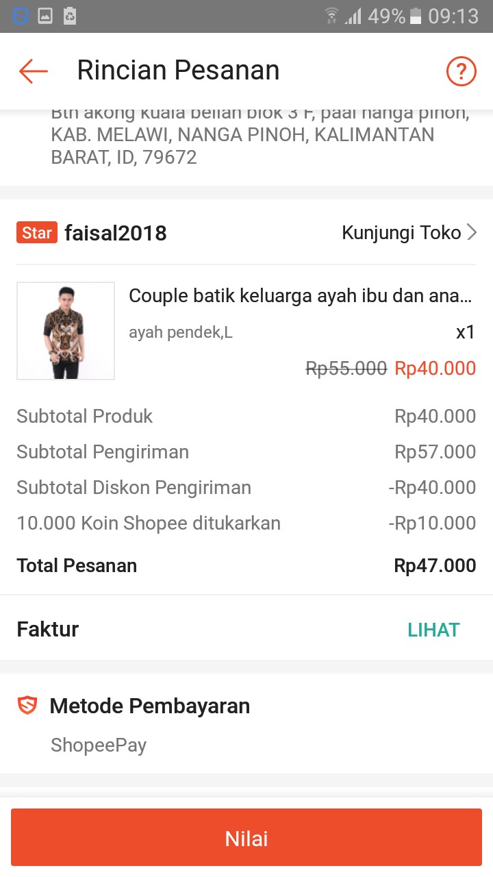 Couple Batik Keluarga Ayah Ibu Dan Anak Motif Gurita Batik Couple Set