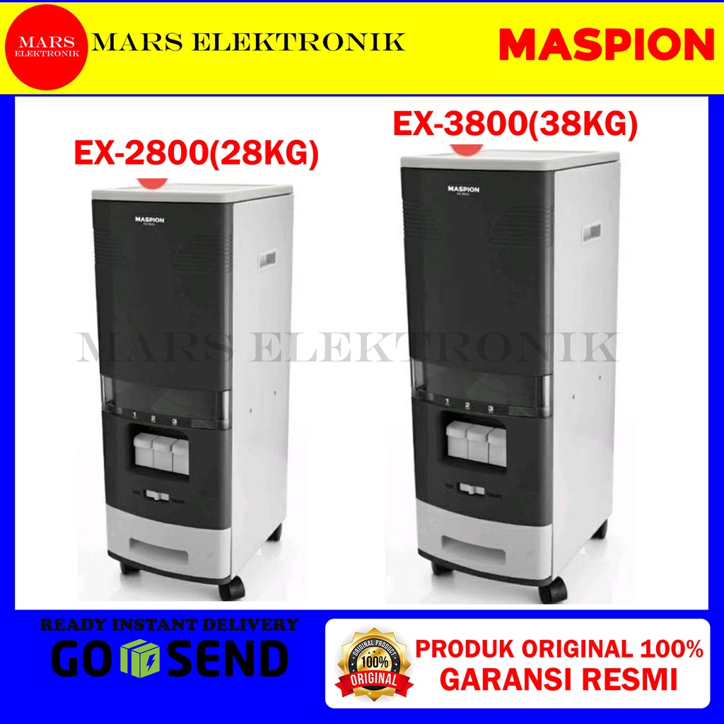 Jual RICE BOX MASPION EX-2800 / EX-3800 / 28 KG / 38 KG / MRD 3800 / EX ...