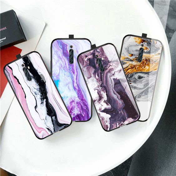 [P85] Case Marble Glossy For Oppo Vivo Xiaomi Realme Samsung Iphone