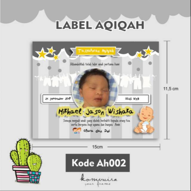 

LABEL AQIQAH ukuran besar HARGA TERMURAH