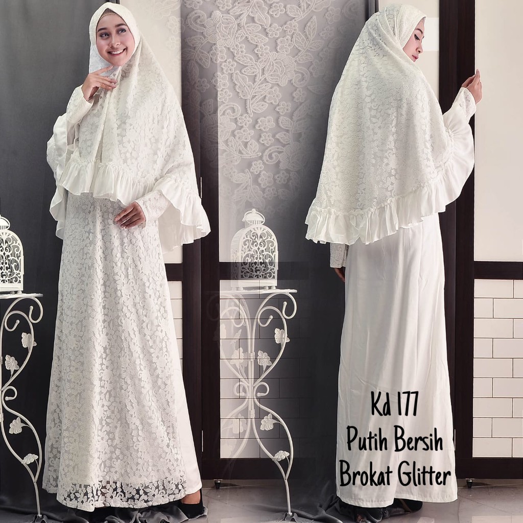 Baju Gamis Putih Busana Muslim Baju Muslim Wanita 177 Baju Gamis Putih Busana Muslim Baju Muslim Wanita 177
