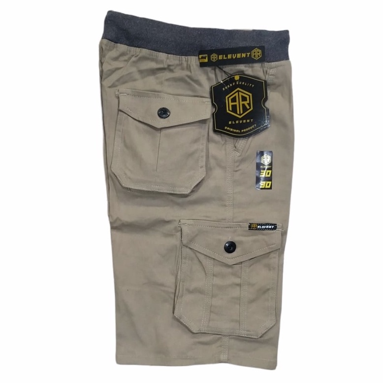 Celana Pendek Pria Cargo Jumbo Big Size Model Rip atau Kolor Bahan Katun Stretch Tebal Size 28 sampai 44