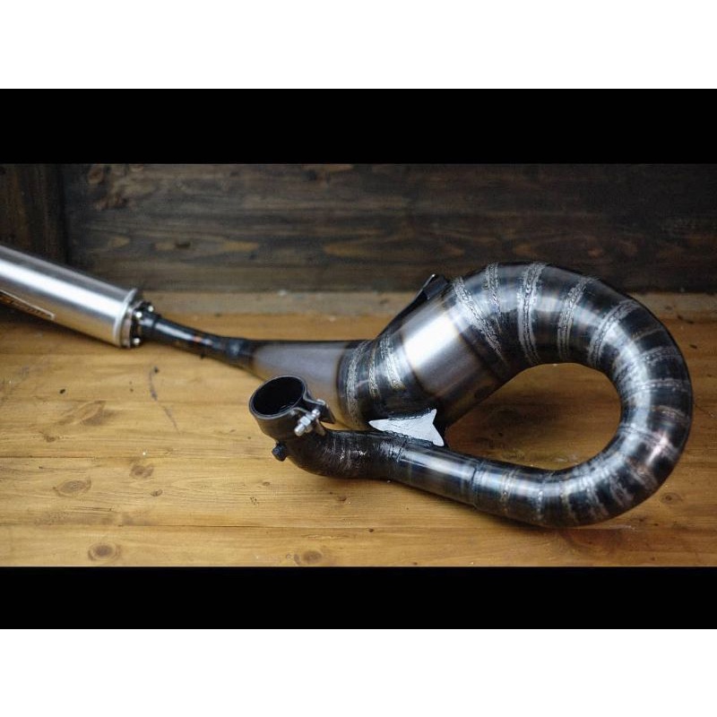 knalpot racing Vespa Spartan excell 200cc Ziegi Muffler