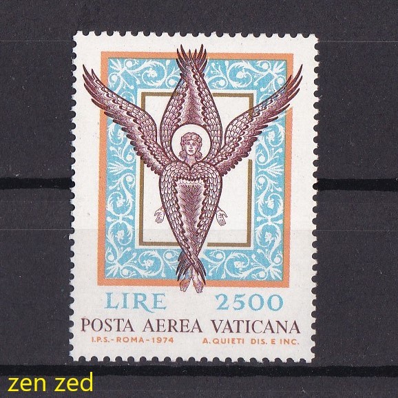 

0474 Perangko Vatican City 1974 Airmail 1v Mnh