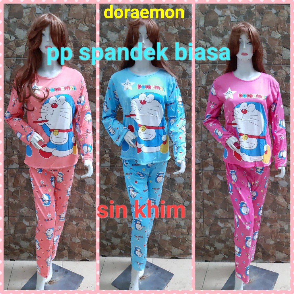 Baju Tidur Spandex Korea Stelan Dewasa All size PP Wanita Piyama Murah