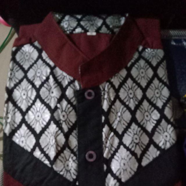 Kemeja Batik Pria Ppbtk07 Modern Lengan Panjang Casual Modis Trendy Masa Kini M L Xl Asli Pekalongan