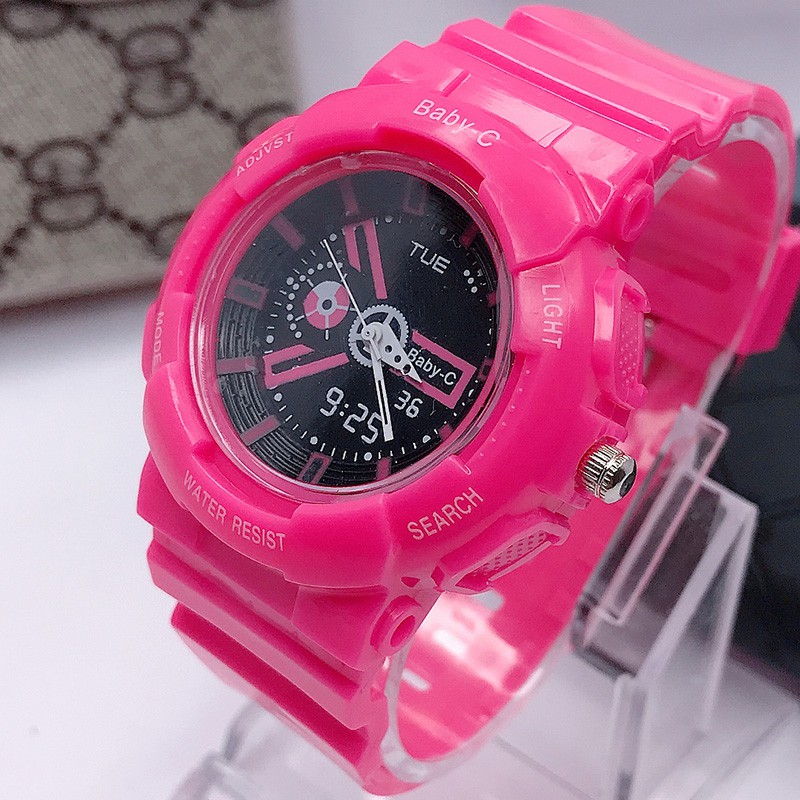 [✅COD] JAM TANGAN SPORT PRIA WANITA TALI RUBBER ANTI AIR ALL GENDER JAM WATER RESIST