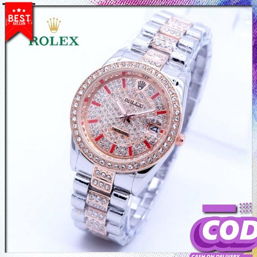 Jam Tangan Wanita Rantai Elegan Kekinian Arloji Remaja Mewah Cewek Anti Air Murah Jam Tangan Analog 