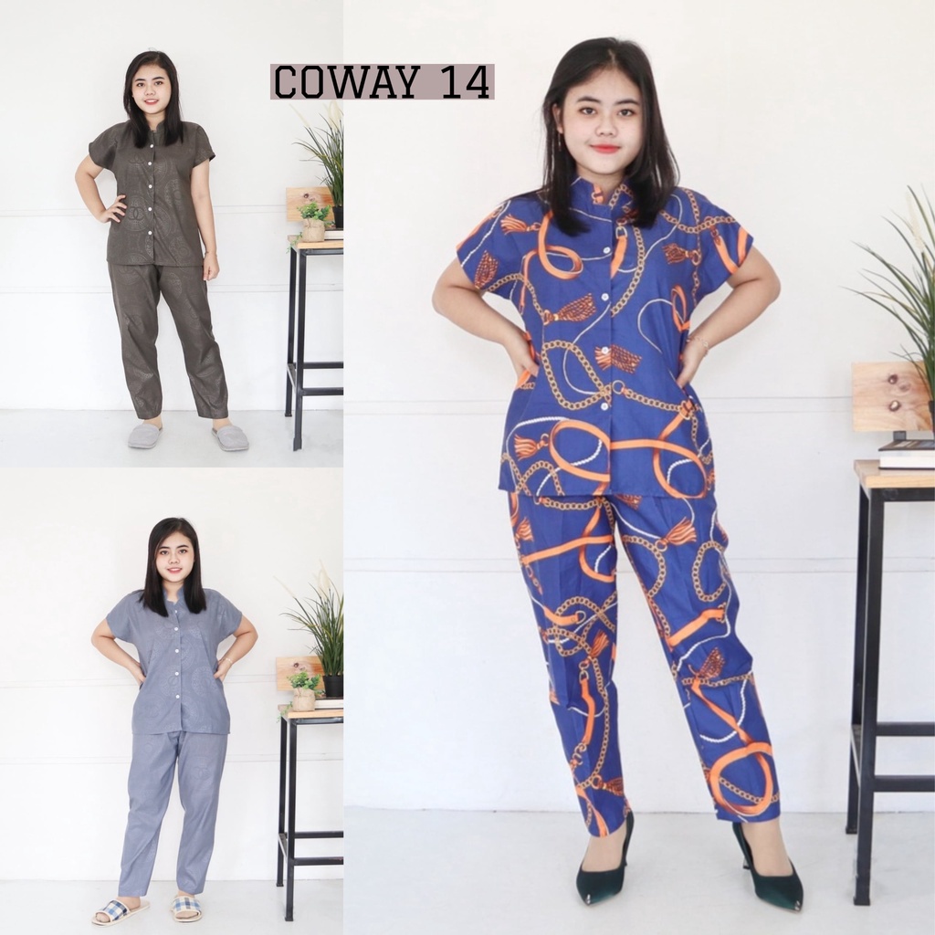 IZANY Piyama Set Coway / One Set Coway size 14 Embos