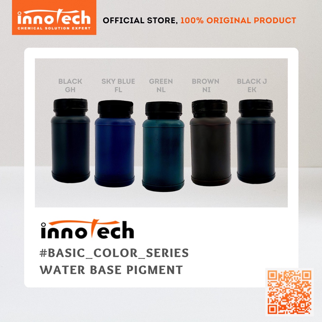 

Nano Pigment Innotech Basic (Black, Sky Blue, Green, Brown) Water Base