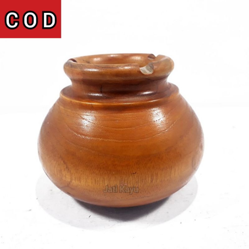 Asbak Rokok Jati Kayu Gentong