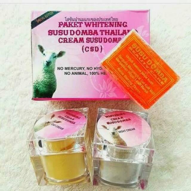 Cream susu domba/CSD asli pemutih wajah