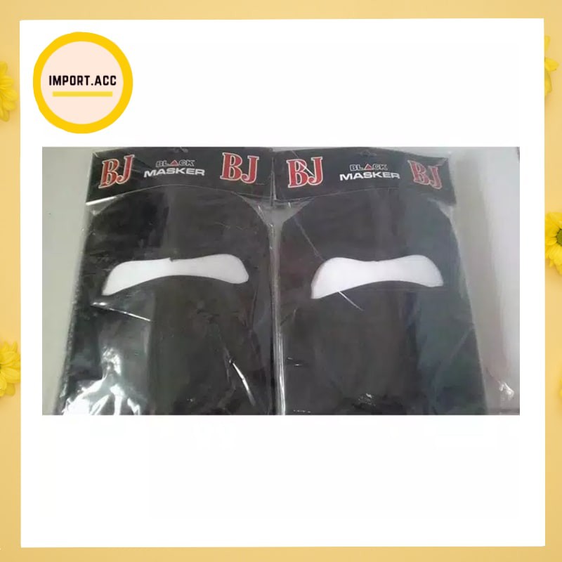 Masker Ninja Hitam Polos / Penutup Wajah Motor