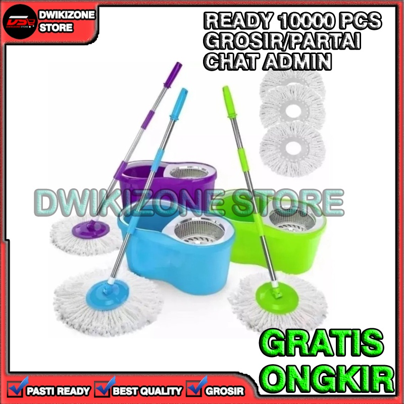 [GROSIR] ALAT PEL LANTAI PUTAR ULTRA SPIN MOP 360 DERAJAT SUPER MOP