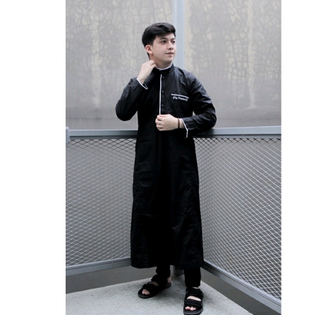 Busana Muslim Baju Gamis Pria Jubah Muslim Dewasa