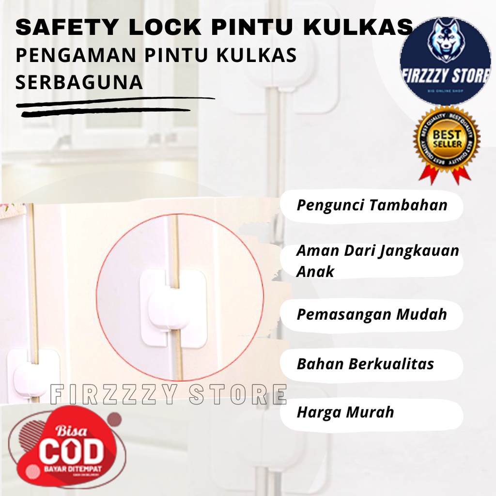 Safety Lock Pintu Kulkas Pengaman Pintu Kulkas Serbaguna