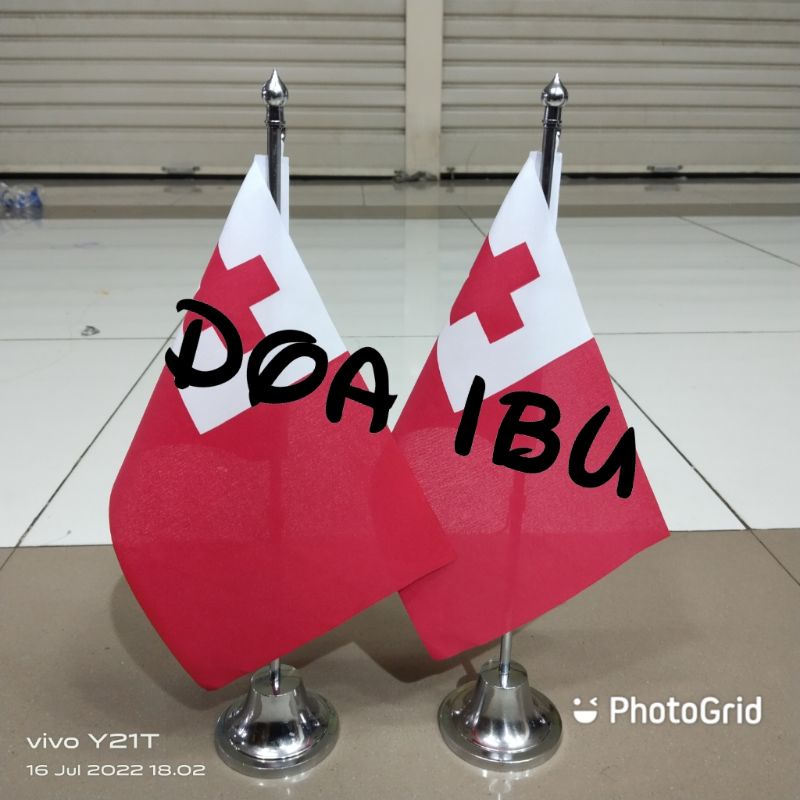 

best seller tiang stenlis meja+bendera TONGA ready stock