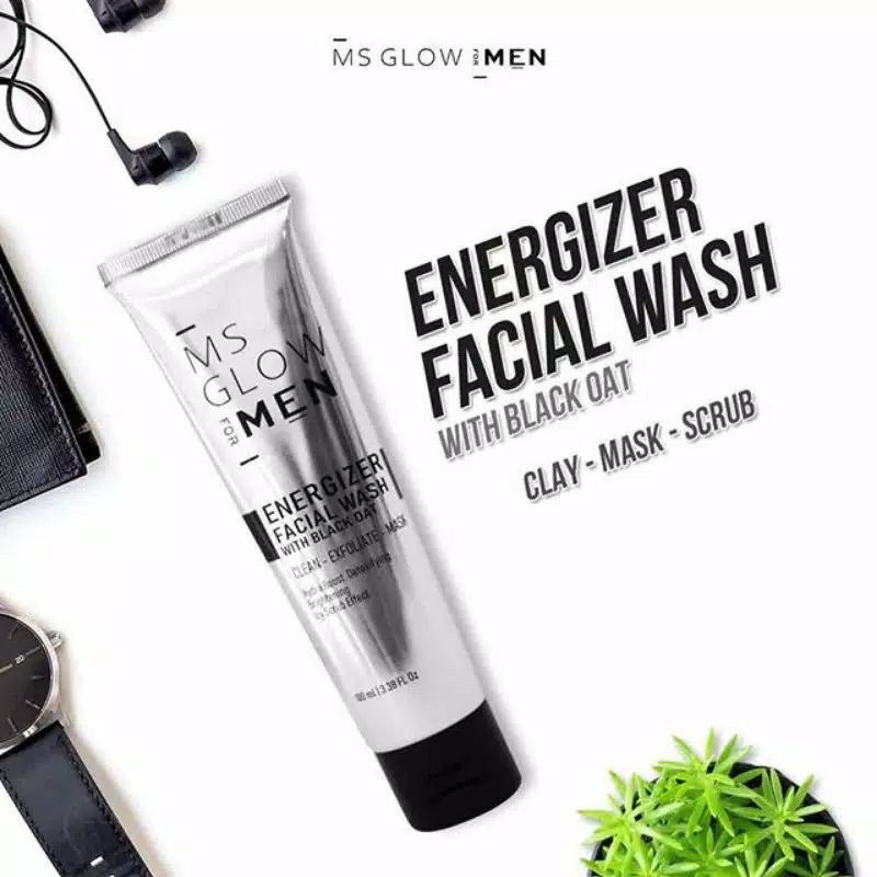 MS GLOW FOR MEN ORIGINAL PAKET COMPLETE / PAKET BASIC MEN / FACIAL WASH MEN