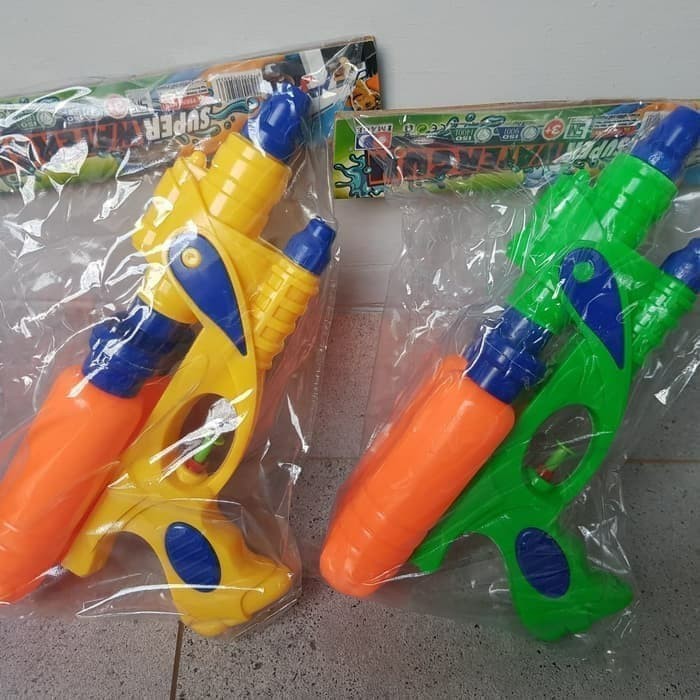 Mainan Pistol Air Anak 2 Tabung Edukasi - Tembak Tembakan Edukatif