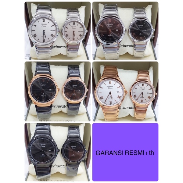 Jam Tangan Sepasang Alexandre Christie 8561