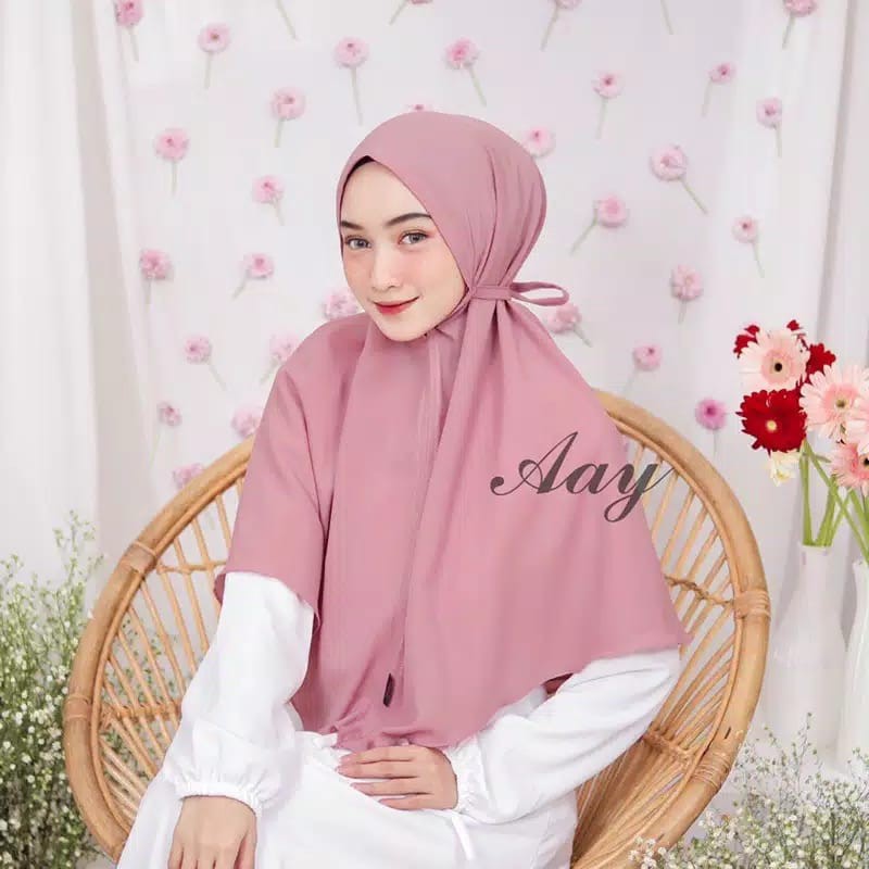 BERGO MARYAM JILBAB BERGO TALI SIMPEL NON PET HIJAB KERUDUNG MARYAM MURAH-3