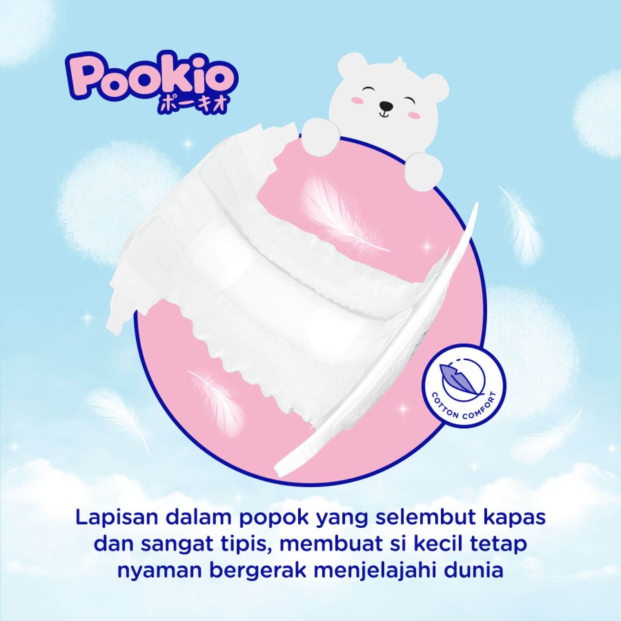POOKIO Tape NB 38 Pcs Popok Bayi Diaper New Born Perekat NB38