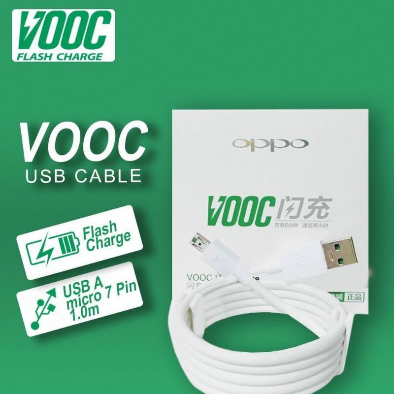 Kabel Data Oppo Vooc Support 4A&amp;5A Super Vooc Flas Charging &amp; Flas Charge Usb MICRO Dan TYPE C Original 100 High Kwalitas