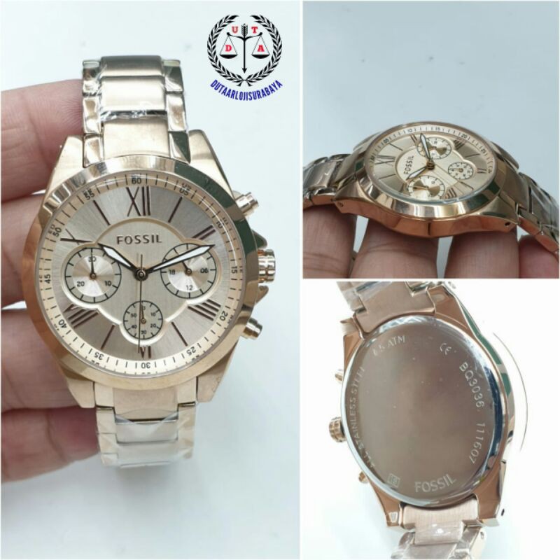 JAM TANGAN WANITA FOSSIL BATRE CHRONO RANTE KUALITAS ORIGINAL