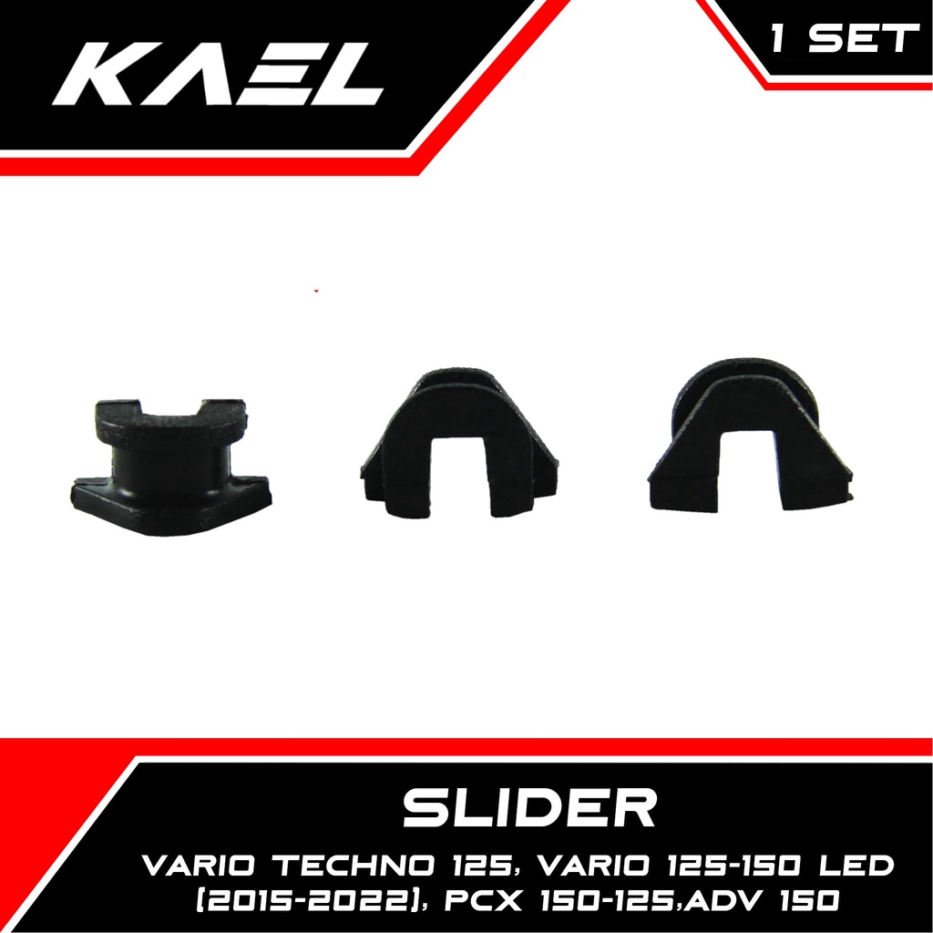 Slider Honda Vario 125-150 LED New-Techno CBS 2015-2018-2022 &amp; PCX 150-125 &amp; ADV 150 KWN-KZR Klip-Clip Tutup Rumah Roller Slide Set