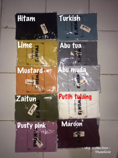 SALE CUCI GUDANG TWINS | Khimar Mini KCB TALI Ceruty babydoll