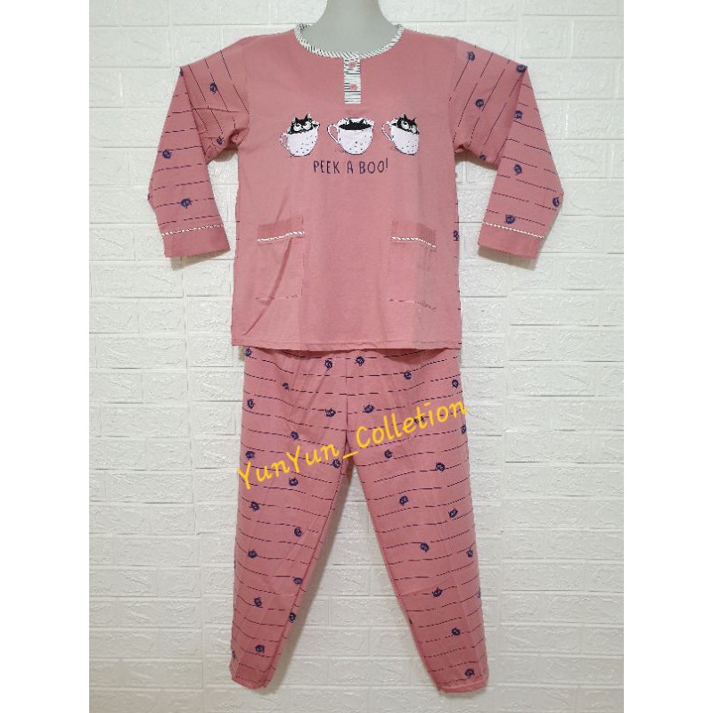 Baju tidur wanita tessa piyama PP LD jumbo 114cm/Standar 100cm