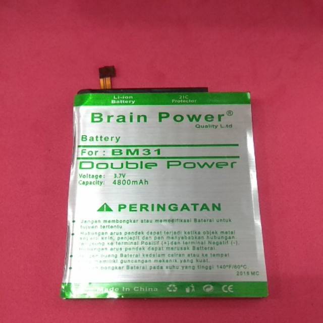 Batre Baterai Batrai Xiaomi 5X/A1 BN31 Brain power