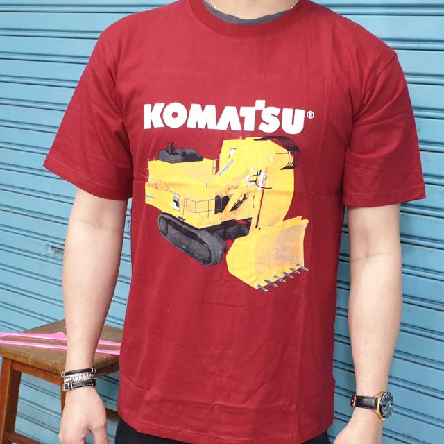 KAOS PRIA KAOS KOMATSU KAOS DISTRO COD SALE KOMATSU TSHIRT